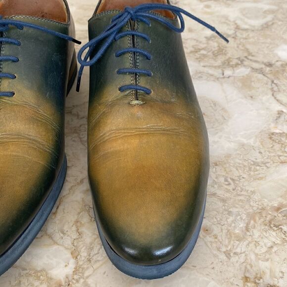 Messico Handcrafted Leather Derby Lace Up Shoes - Picture 6 of 14